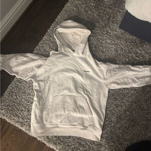 MADHAPPY HOODIE WHITE AND NAVY